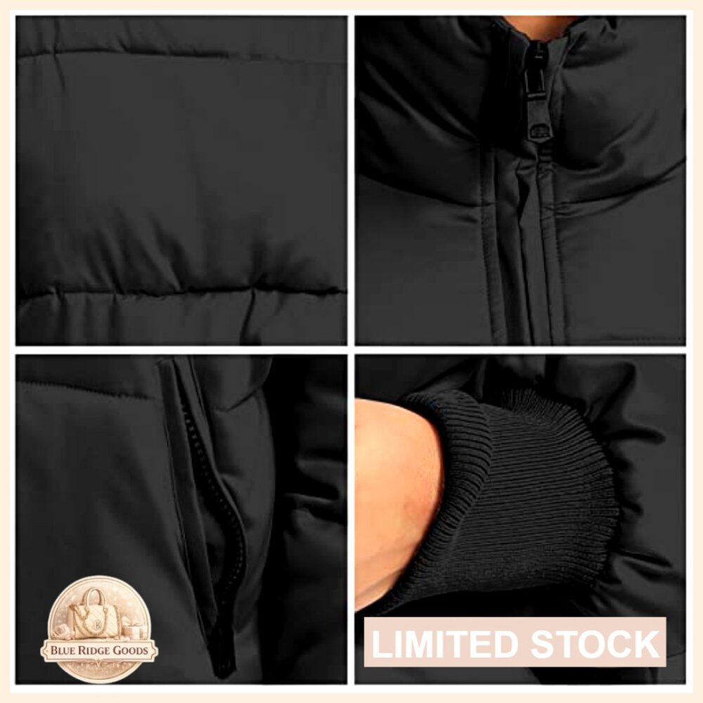 Quilted Down Puffer Jacket, Lightweight Winter Co… - image 6